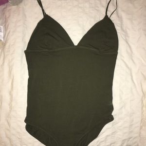 Urban Outfitters Army Green Bodysuit